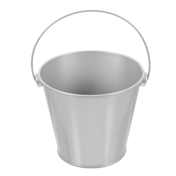 FRCOLOR Mini Tinplate Buckets With Handle Small Metal Buckets For Party Plants Wedding Home Decorations Vase Candy