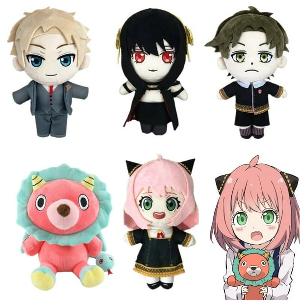 23cm Spy X Family Plush Toy Anya Forger Lion Anime Stuffed Doll Cute Cosplay Animal Pillow Cotton Doll Kid Birthday Gift zhangmengya LED