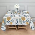 thumbnail image 4 of 60x60 Inch Waterproof Square Tablecloth, Thickened Polyester Table Cover for Dining & Parties, Floral Print, 4 of 6