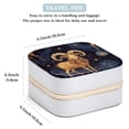 thumbnail image 3 of Aries Portable Square Jewelry Box Organizer for Rings Earrings Necklaces Bracelets Travel Girls Women, 3 of 7