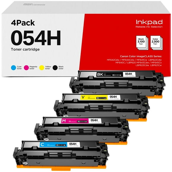 054H Toner Cartridges Compatible Replacement for Canon 054 H CRG-054 054H Toner, Work with Color imageCLASS MF642Cdw MF644Cdw MF641Cdw LBP622Cdw Print