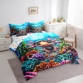 thumbnail image 3 of Castle Fairy Child Cute Salamander Twin Bedding Sets,Cartoon Axolotl Bedding Comforter Set, 3 of 8