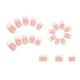 thumbnail image 6 of 96Pcs 4 Box Short Square Press On Nails, Nude Pink with White French Tip, Classic Glossy Fake Nails for Women Daily & Office with Jelly Glue, 6 of 8