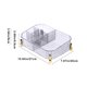 thumbnail image 3 of Desktop Cosmetics Storage Box PET Dresser Beauty Storage Basket Sundries Transparent Compartment Storage Box, 3 of 6
