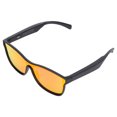 thumbnail image 4 of Gafas de sol inteligentes inalámbricas con Bluetooth, gafas de sol impermeables con música de oído abierto para hombres y mujeres, color naranja y rojo, 4 of 14