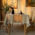 thumbnail image 1 of Nappe Nordique en Coton Lin Tissu pour Maison Table à Manger Nappe de Fête Serviette, 1 of 6