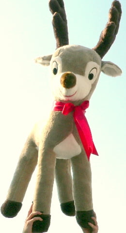 large reindeer soft toy