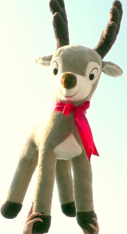 large stuffed animal deer