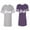 Men Heather / Women Purple, variant on Groom Bride Matching Couple Cotton Jerseys (Men Heather / Women Black) (Men S / Women S)