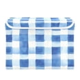 thumbnail image 7 of Yayeee Collapsible Cube Storage Bin with Lid Fabric Closet Decorative Basket with Handles, Blue Plain, 7 of 7