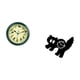 thumbnail image 5 of Reloj De Pared Acrílico Verde Melódico, Adorno Para Dormitorio, Estudio, Cocina, Sala De Estar, Regalo De Inauguración De La Casa, Fácil De Leer, Sin Tictac., 5 of 8