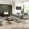 thumbnail image 4 of Bush Business Arrive Waiting Room Guest Chair with Arms in Light Gray Vinyl, 4 of 9