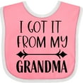 thumbnail image 3 of Inktastic I Got It from My Grandma Boys or Girls Baby Bib, 3 of 4