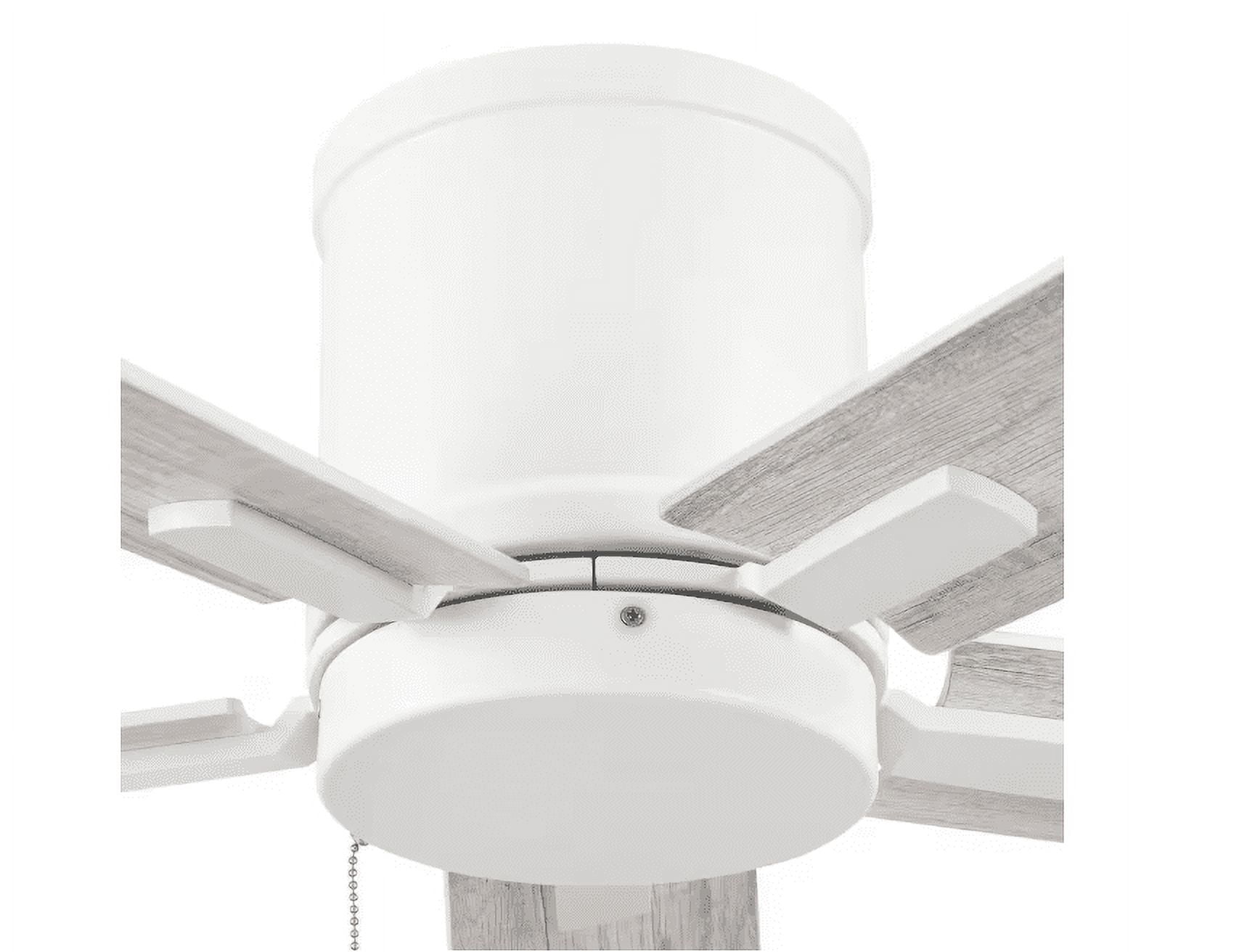 Hampton Bay Grantway 48 in. Indoor/Covered Outdoor Matte White Low 