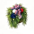 thumbnail image 2 of Bcylexb Spring Summer Wreaths for Front Door, 15.7" Greenery Door Wreaths Faux Fern Leaves Wreaths with Bow for Outdoor Porch Wall Decor, 2 of 7