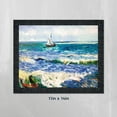 thumbnail image 7 of Seascape at Saintes Maries by Vincent Van Gogh Framed Wall Art Print, Nautical Wall Decor for Kitchen or Living Room, Home Decor Gift, 11x14, 2449, 7 of 7