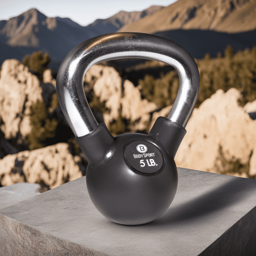 Body Sport Rubber Steel Kettlebell 18 Lb - Professional Strength Training For Home Gym