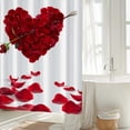 thumbnail image 5 of Valentines Shower Curtain, 70.87x70.87 inch Heart Shower Curtain, Bathroom Shower Curtain, Valentine Bathroom Decor, Love Shower Curtain, Home Bath Decor, Festive Shower Curtain, 5 of 5