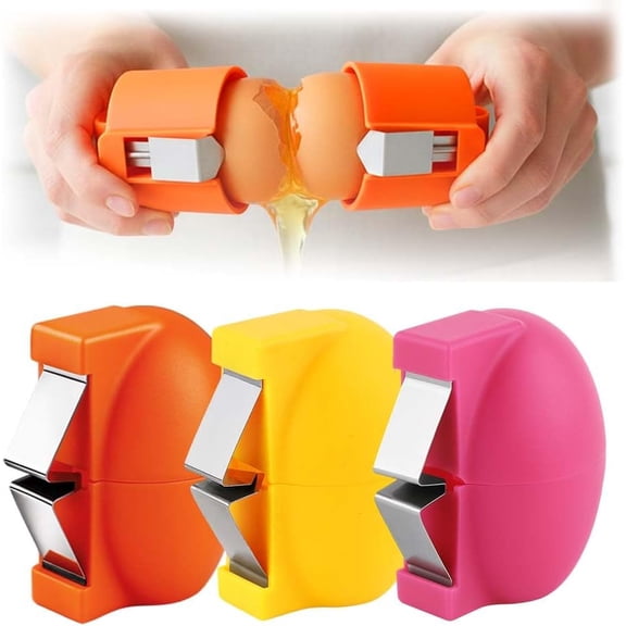 2026 Upgrade Egg Shell Opener Egg Cracker Tool, Eggs Separator Tools for Raw and Hard Boiled Eggs Peeler Shell Remover, Egg Cracking Peeling Tool Portable Kitchen Gadgets (3, Mix)