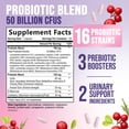 thumbnail image 3 of Probiotics for Women - Probiotic Blend 50 Billion CFU Per Cap - 16 Feminine Health Strains Women's Probiotic - Prebiotic for Vaginal PH Balance, Urinary UT Health Support - Bottled USA - 120 Capsules, 3 of 10