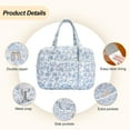 thumbnail image 5 of Soft Corduroy Lunch Box for Women,Insulated Lunch Bag with Shoulder Strap Handle Strap,Cute Corduroy Cooler Bags for Work,Picnic, 5 of 6