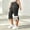 Dark Gray, variant on Women’s Side-Bow Split Flare Capri Pants, High-Rise Waist with Seamless Inner Pockets for Casual Daily Pet Walking Strolls Gray L