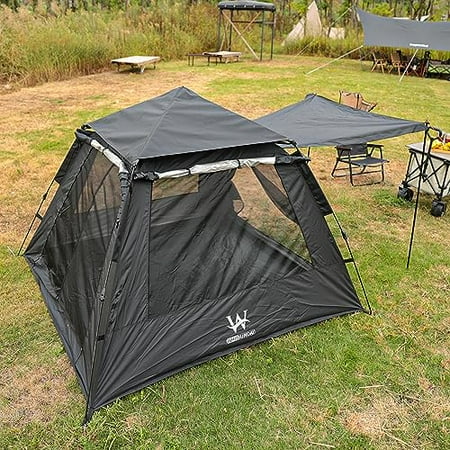 Camping Tent with Instant Setup Waterproof Tent 1-2 Person Easy Quick Setup Dome Family Tents for Camping