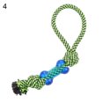 thumbnail image 2 of Flmtop Pet Dog Puppy Cotton Rope Knot Playing Ball Molar Bite Scratch Interactive Toy 4#, 2 of 9