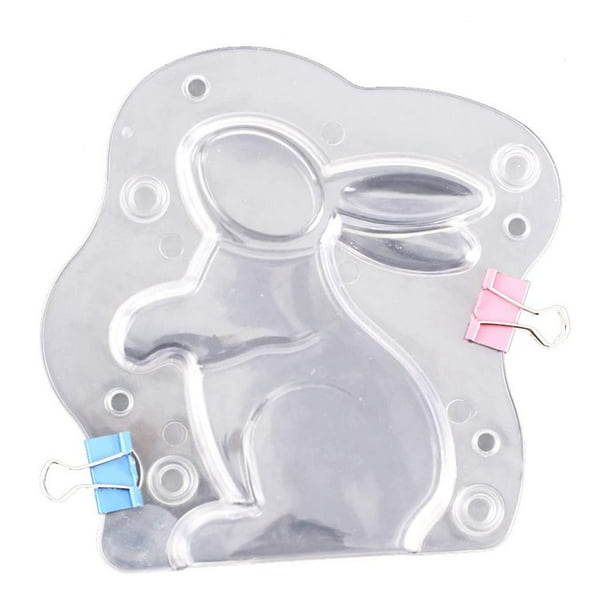Molde De Chocolate De Pascua Feliz Conejo De Pascua Moldes De Chocolate De Plástico Para Hornear Pasteles Panadería Festival Herramientas Para Hornear Vogacara HA034835-00