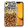 thumbnail image 1 of FINCIBO Soft TPU Clear Case Slim Protective Cover for Apple iPhone XR 6.1", Yellow Glitter Black/White Leopard & Black/Yellow Leopard, 1 of 3