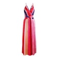 thumbnail image 5 of Seyurigaoka Women Fashion V-neck Backless Dress Stylish Sleeveless Beach Dress, 5 of 10