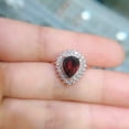 thumbnail image 5 of HeartsAndYou 2ct Natural Red Garnet & Diamond Ring Dual Halo 100% REAL 14k SOLID Rose Gold, 5 of 8