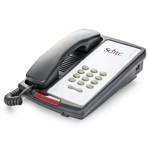 Scitec AEGIS-08 model 1-line/ no memory button/ no speakerphone option/ color: Black/ Ash (2/Pack)