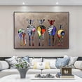 thumbnail image 2 of Colorful Zebra Room Wall Art Decals Printed On Canvas Frameless Painting Decor, 2 of 4