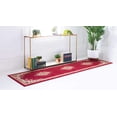 thumbnail image 4 of Unique Loom Reza Traditional Persian Rug 2' 7 x 10' Runner Burgundy/Ivory, 4 of 10