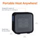 thumbnail image 5 of Amazon Basics - Calentador de cer&aacute;mica, mini calentador para oficina, calentador de tienda port&aacute;til (uso en interiores), protecci&oacute;n de vuelco, ligero (0.6 kg), negro,, 5 of 6