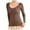 Coffee, variant on MIASHUI Women Warm Underwear Thermal Underwear Long Sleeve Base Layer Breastfeeding Nursing Bra OnePiece Warm Underwear Beige,XXL