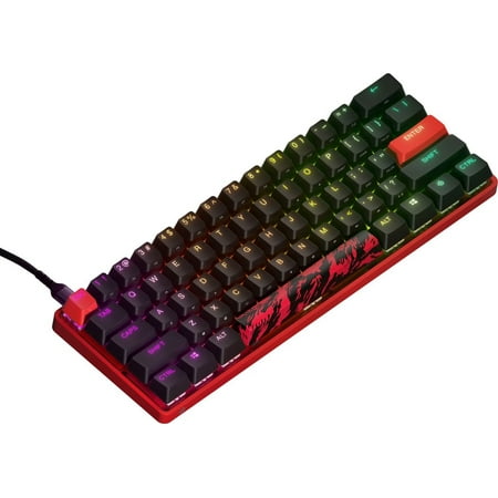 SteelSeries - Apex 9 Mini 60% Wired OptiPoint Adjustable Actuation Switch Gaming Keyboard with RGB Lighting - FaZe Clan Limited Edition