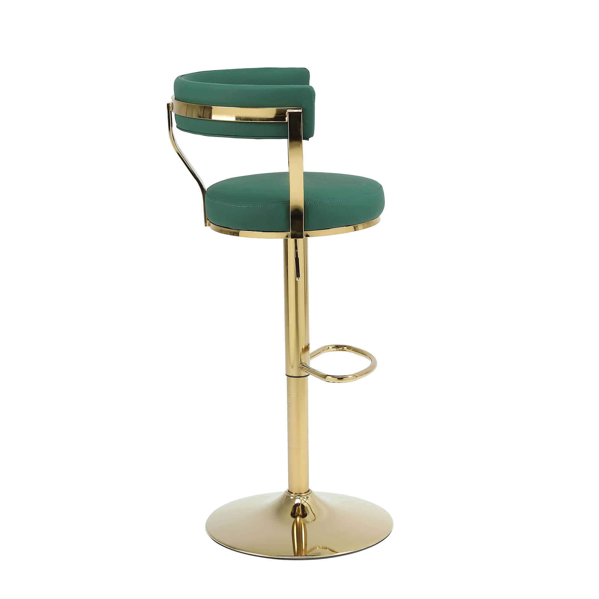 Kadyn Adjustable Counter Height Swivel Barstools with Back and Footrest for Home, Dark Green, 1PCS Kadyn Adjustable Counter Height Swivel Barstools with Back and Footrest for Home, Dark Green, 1PCS