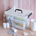 thumbnail image 4 of Cand 12 Quart Plastic Latching Box, Clear Storage Bin with Lid, 6 Packs, 4 of 7