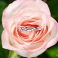 thumbnail image 3 of Kalapi Jewel 1.3 Ct Round Cut Moissanite Engagement Ring for Women's - 14K White Gold Plated Wedding Jewelry - Anniversary or Beautiful Proposal Twistes Split Shank Romantic Bridal Gifts, 3 of 5