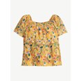 thumbnail image 6 of Joyspun Women's Smocked Gauze Sleep Top, Sizes S to 3X, 6 of 6