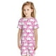 thumbnail image 5 of Balery Beautiful Swans Conjunto de Pijama Infantil de Manga Corta con Estampado – Ropa de Dormir de Algodón Suave-X-Large, 5 of 5