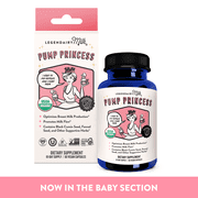 Legendairy Milk Pump Princess Lactation Supplement for Adults - Supports Milk Production, 60 Caps