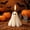 E, variant on Halloween Ghost Candles White Burning Candles Soy Wax for Halloween Home Table Party Decorations(Classic)
