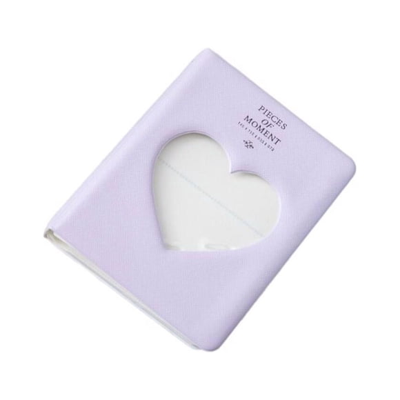 Álbum de fotos de 3 pulgadas Toystoory Love Heart Centerfold tipo Multi colores ligero Violeta