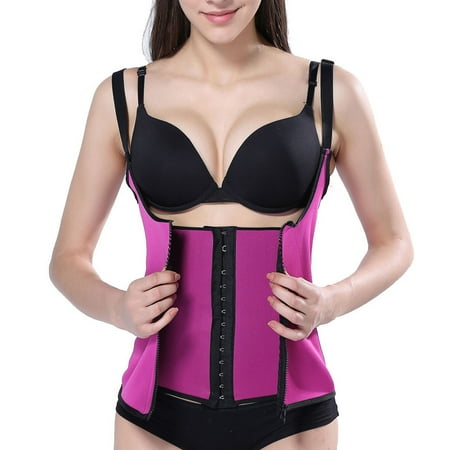 

Zipper Sweat Body Shaper Women Slimming Vest Waist Trainer