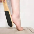 thumbnail image 3 of Double Sides Foot File Foot Rasp Pedicure Tools Feet Dead Skin Callus Remover Wooden Handle Foot Scrubber Sandpaper Foot Care, 3 of 7