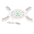 thumbnail image 2 of DRS04 - Base de refrigeración plegable para portátil, base de refrigeración USB luminosa (blanca), 2 of 14