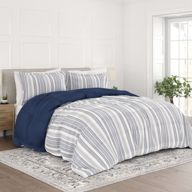Comfort Canopy Ultra Soft 3 Piece Timeless Prints Comforter Adult Bed Set With Matching Shams 8857